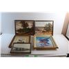 Image 1 : Framed Prints - Country Side View, Eagle and Roster