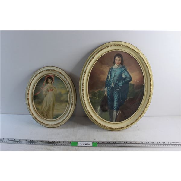 Framed Prints - Pink Lady and Blue Boy