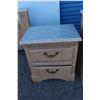 Image 3 : ***Bedroom Furniture Set: Bedframe - 60" & Seven Drawer Dresser - 66" x 17" x 35" & (2) End Tables -
