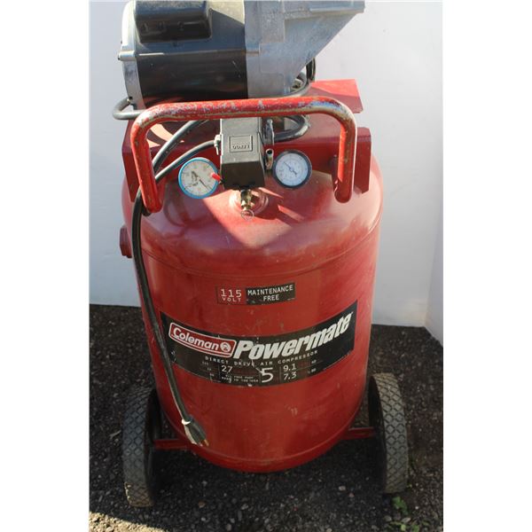 **27 Gallon Coleman Powermate Air Compressor on Wheels - FoMoCo Throttle Body Part: 2L 162GA-0612, M