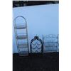 Image 1 : ** (3) Metal Organizers: Wine, Four Tier, Three Tier