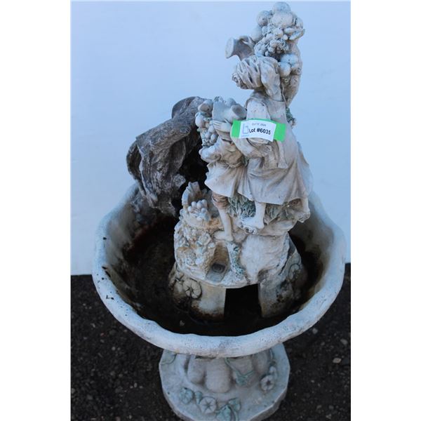** (2) Fountains - Outdoor - 39" Tall & 14" Tall, as is
