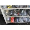 Image 10 : ** Confectionary Rack on Wheels w/ Jars of Hardware - Various - 51" x 30' x 16"