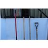Image 8 : ** Aluminum Grain Shovel, Spade, Square Mouth Shovel & (2) Rakes