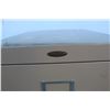 Image 3 : **Cole Steel Brand Metal Three Drawer Filing Cabinet - 40" Tall