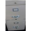 Image 5 : **Cole Steel Brand Metal Three Drawer Filing Cabinet - 40" Tall