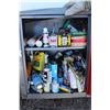 Image 5 : ** Metal Parts Cabinet w/Contents - Some Wear, Damaged Top