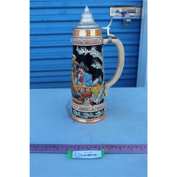***Western Germany Beer Stein - 1.5 Litre - 13.5" Tall