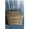 Image 1 : ***Three Drawer Wooden Dresser - 32" x 16" x 30" Tall