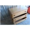 Image 3 : ***Three Drawer Wooden Dresser - 32" x 16" x 30" Tall