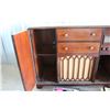 Image 2 : ***Vintage Viking Floor Model Record Player & Radio Cabinet w/8-Tracks, VHS & Contents