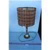 Image 1 : ***MCM End Table Lamp (Double Shade w/Outer Wooden Shade - 26.5" Tall