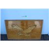 Image 1 : ***Wooden Eagle Picture - 29" x 18"