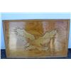 Image 2 : ***Wooden Eagle Picture - 29" x 18"