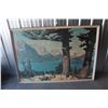 Image 2 : ***Vintage Mountain Scenery Picture - 68" x 48"