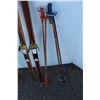 Image 4 : ***(2) Cross Country Wooden Skis w/ Poles