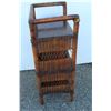 Image 2 : ***Three Tier Wicker Stand - 15" x 10" x 28" Tall - Some Wear