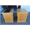 Image 5 : ***2X Bid Price: Speaker End Tables w/Drawer - 24" x 23.5"