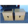 Image 6 : ***2X Bid Price: Speaker End Tables w/Drawer - 24" x 23.5"