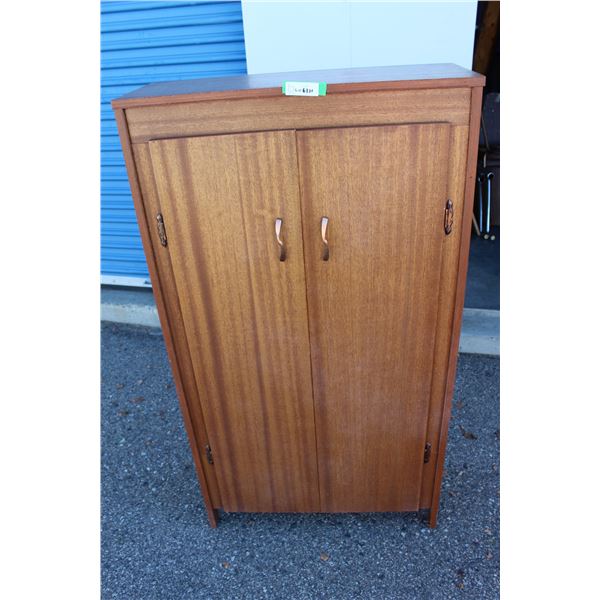***Wooden Storage Cabinet - Four Shelves w/Doors - 30" x 12" x 55" Tall