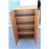 Image 2 : ***Wooden Storage Cabinet - Four Shelves w/Doors - 30" x 12" x 55" Tall