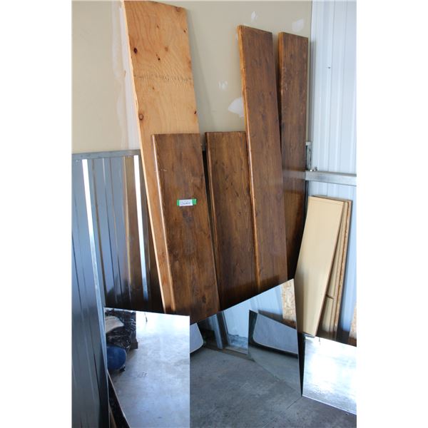 ***Wooden Bed Frame & Rails - 63" x 84" & (3) Mirrors - (35" x 30.5" - Large Size)
