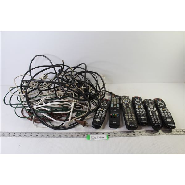 Cables - Extension Cords - (6) Remote Controls
