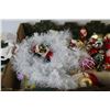 Image 3 : Box of Christmas Decor - Tree Topper - Stockings - Tree Lights - Whiteware Cherubs - Moments To Reme