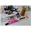 Image 4 : Sewing Supplies - Threads - Snap Fasteners - Zipper - Lace Ribbons