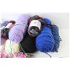 Image 2 : (16) Balls of Yarn - (4) Knitting Needles