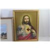 Image 2 : Print of Christ (10" x 13") - (2) Country Scene Prints