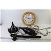 Image 1 : IQ Hand Held Vacuum (working) - Taylor Wooden Clock - Funnel - Stud Finder