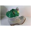 Image 4 : Tin Rooster Containers - Ceramic Nut House - Ceramic Elf Boot Bank - Salt Rock Lamp - Milwaukee Util