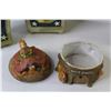 Image 6 : Tin Rooster Containers - Ceramic Nut House - Ceramic Elf Boot Bank - Salt Rock Lamp - Milwaukee Util
