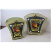 Image 8 : Tin Rooster Containers - Ceramic Nut House - Ceramic Elf Boot Bank - Salt Rock Lamp - Milwaukee Util