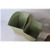 Image 9 : Tin Rooster Containers - Ceramic Nut House - Ceramic Elf Boot Bank - Salt Rock Lamp - Milwaukee Util