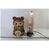 Image 1 : Teddy Bear Coin Bank - Sparkle Lava Lamp (missing top cap)