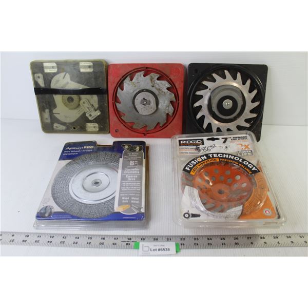 Dato Saw Blades - 8" Wire Wheel - Ridgid 7" Concrete Grinder Cup Wheel