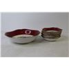 Image 6 : Noritake Dish Set (incomplete) - Elite Painted Bowl Set