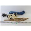 Image 1 : Periscope - Cow Telephone - One Miniature Snow Shoe
