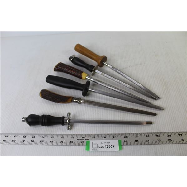 (6) Vintage Knife Sharpening Steel