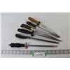 Image 1 : (6) Vintage Knife Sharpening Steel