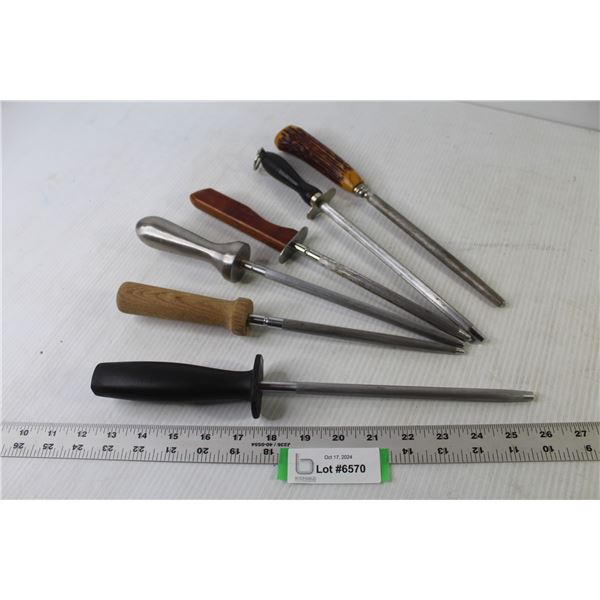 (6) Vintage Knife Sharpening Steel