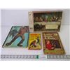 Image 1 : Vintage Last Supper Puzzle and (3) Vintage Books