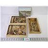 Image 1 : (3) Vintage 3D Wall Plaques( 2 are 9.5'x6" other is6"x9"and "Every Bottle Counts" Picture (7.5"x6)