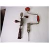 Image 3 : (4) Vintage Hand Crank Drills and Sad Iron