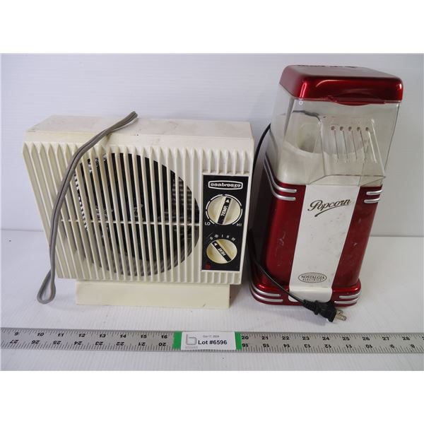 Seabreeze Heater and Hot Air Popcorn Maker-both power on and working, needs cleaning