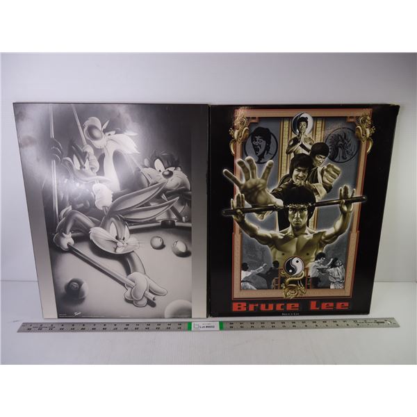 Looney Tunes and Bruce Lee Pictures-16"x20"