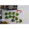 Image 14 : Woven Miniature Home Decor, Black Light Bulbs. Ninja Turtles Rings, Fridge Magnets and Assorted Item