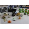 Image 3 : Woven Miniature Home Decor, Black Light Bulbs. Ninja Turtles Rings, Fridge Magnets and Assorted Item